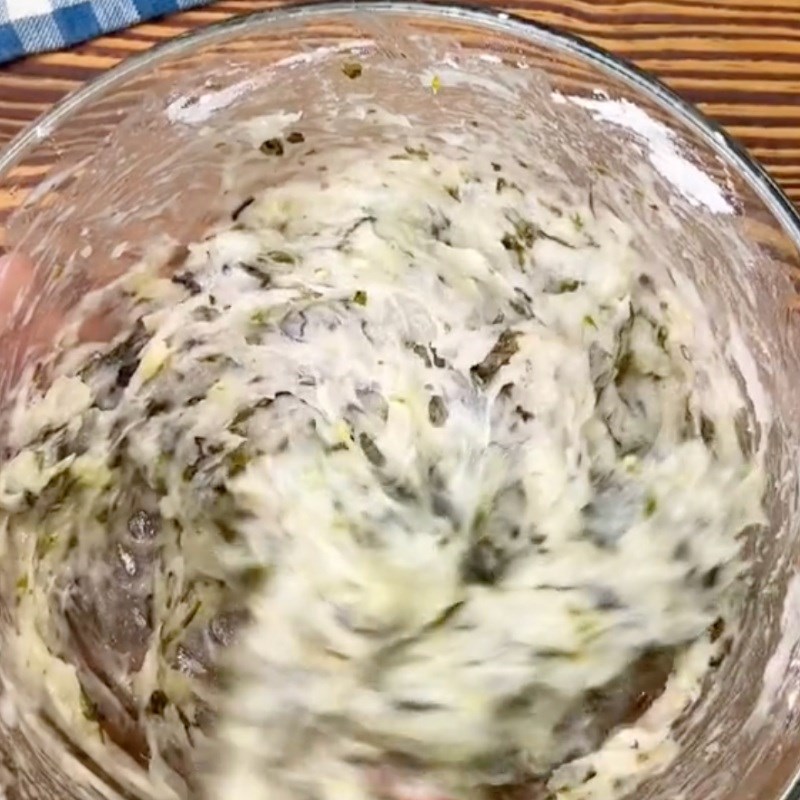 Step 2 Mix ingredients for crispy potato shrimp cake (Recipe shared by Tiktok Let's Cook with TasteVN)
