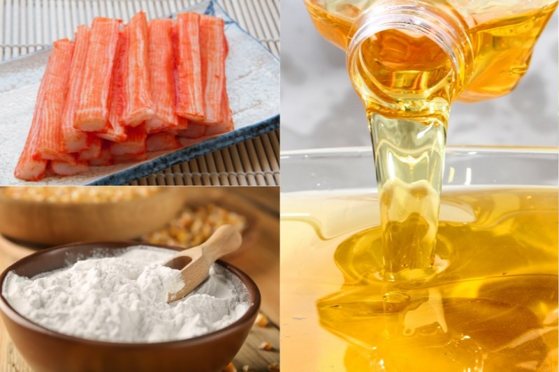 Nguyên liệu làm thanh cua chiên giòn