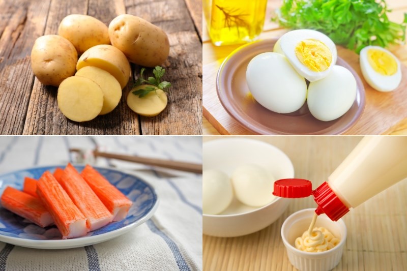 Nguyên liệu món ăn cách làm món salad khoai tây