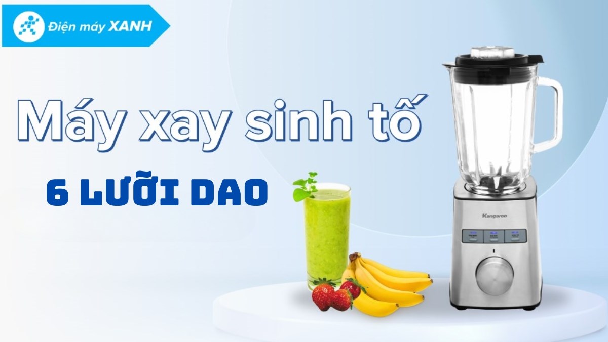 máy xay sinh tố 6 lưỡi dao