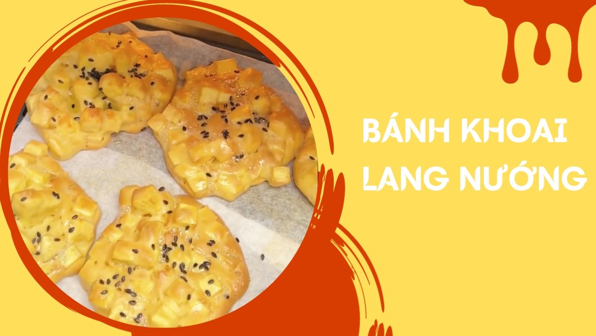 Bánh khoai lang nướng (Công thức được chia sẻ từ Tiktok Vào bếp cùng Điện máy XANH)