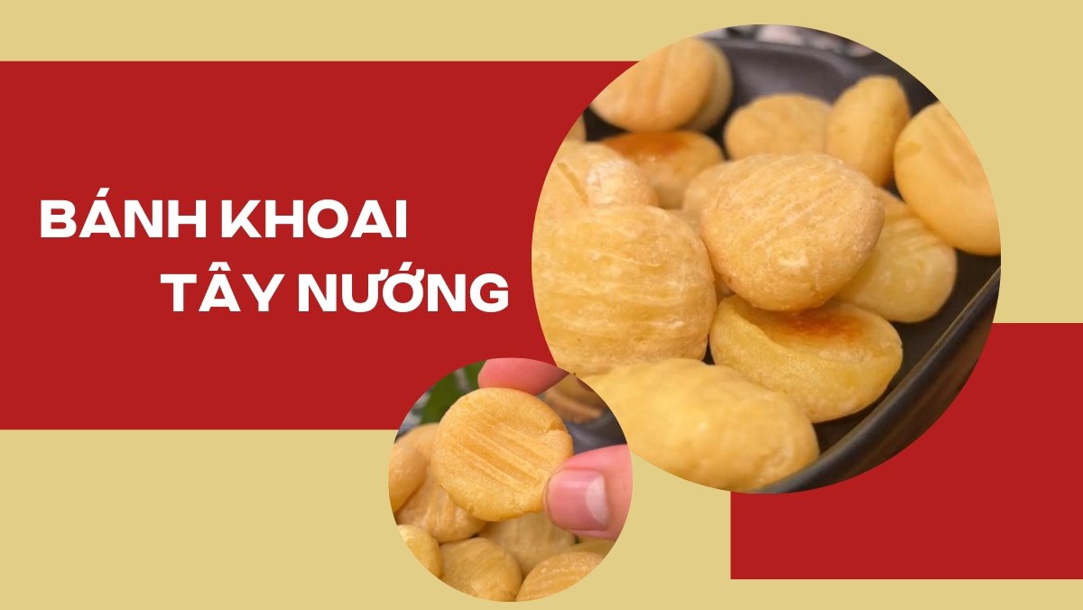 Bánh khoai tây nướng (Công thức được chia sẻ từ Tiktok Vào bếp cùng Điện máy XANH)