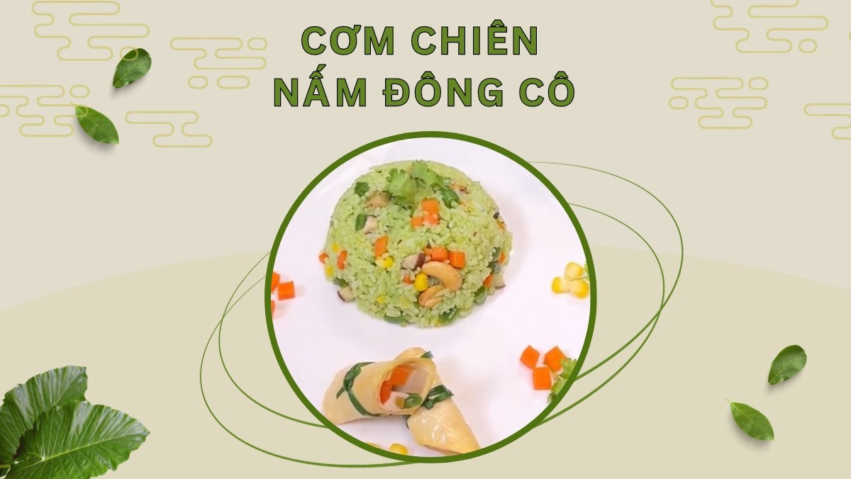 Cơm chiên nấm đông cô