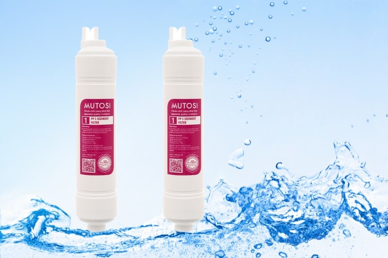 L&otilde;i lọc th&ocirc; Mutosi số 1 PP 5 micron 10 inch thay nhanh