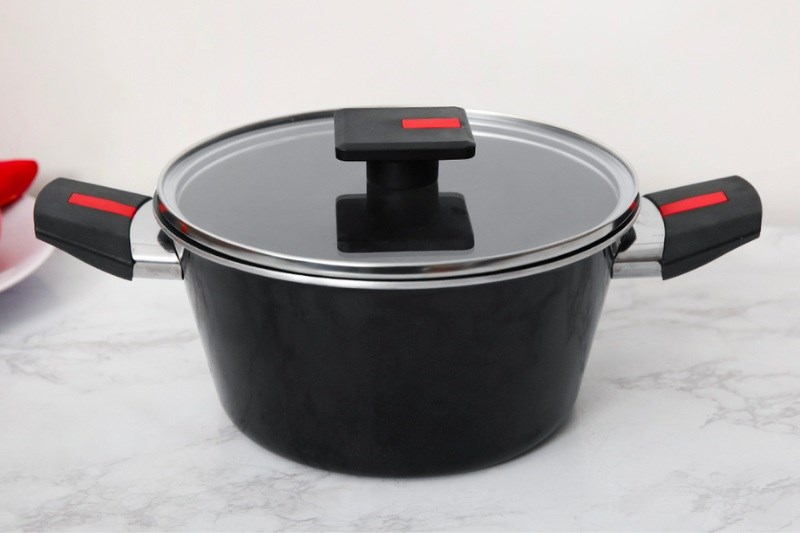 Nồi nhôm nắp kính 20 cm Kims Cook NAB520