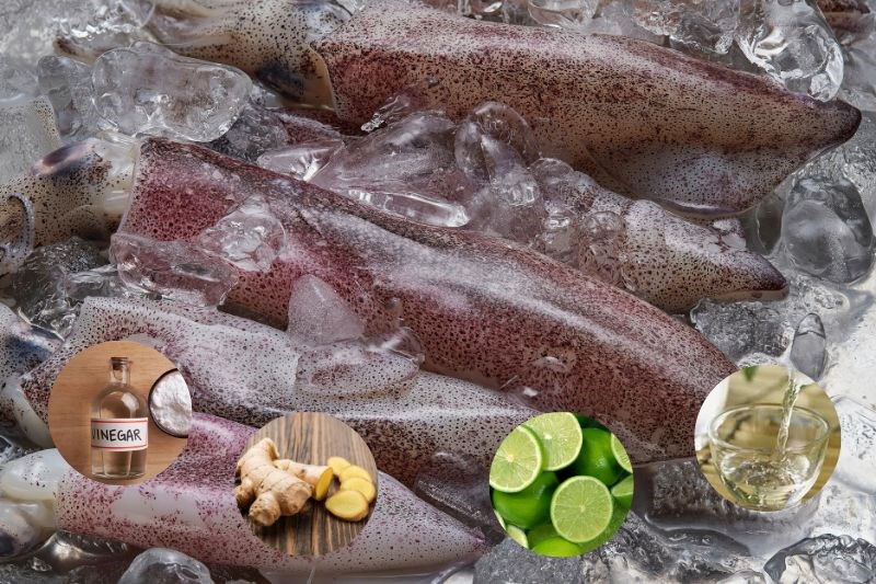 C&aacute;ch khử m&ugrave;i tanh của mực