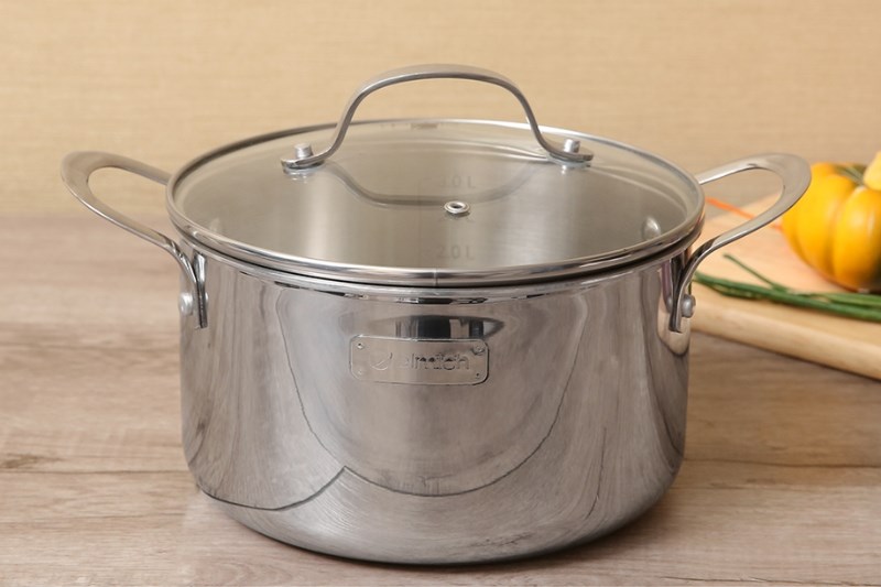 Nồi inox nắp k&iacute;nh 20 cm Elmich Tri-Max 2353733 