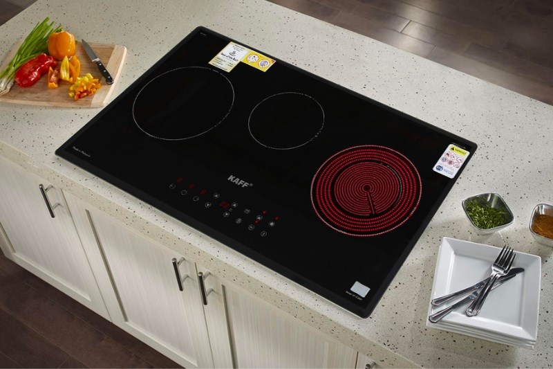 Bếp từ hồng ngoại 3 v&ugrave;ng nấu lắp &acirc;m KAFF KF-IC3801