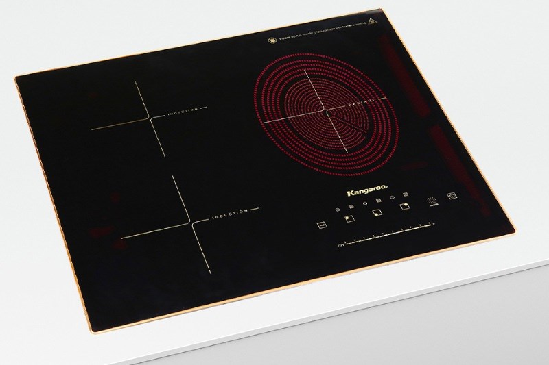 Bếp từ hồng ngoại 3 v&ugrave;ng nấu lắp &acirc;m Kangaroo KG446i