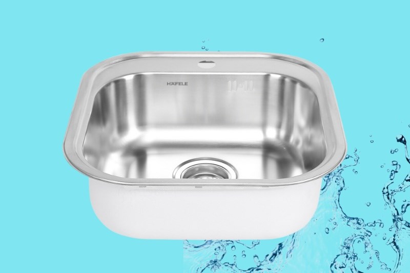 Chậu rửa ch&eacute;n 1 ngăn inox Hafele HS19-SSN1R50 (567.23.083)