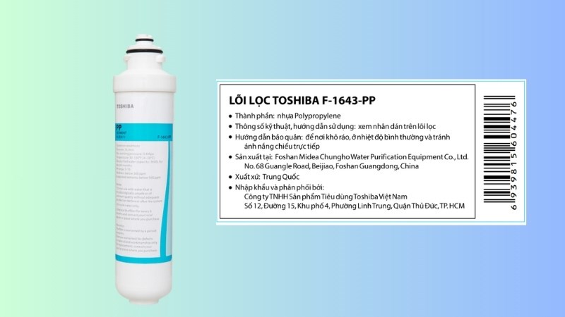L&otilde;i lọc th&ocirc; Toshiba số 1 F-1643-PP