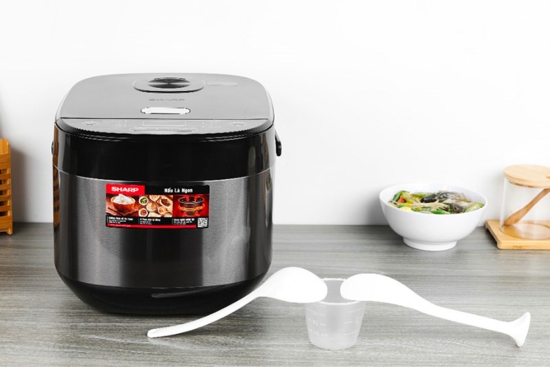  Nồi cơm điện tử Sharp 1.8 l&iacute;t KS-COM194EV-BK 