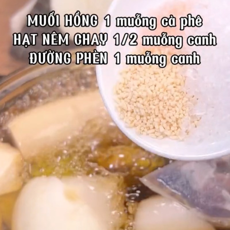 Bước 3 Luộc nguyên liệu Phở trộn tàu hũ ky chay