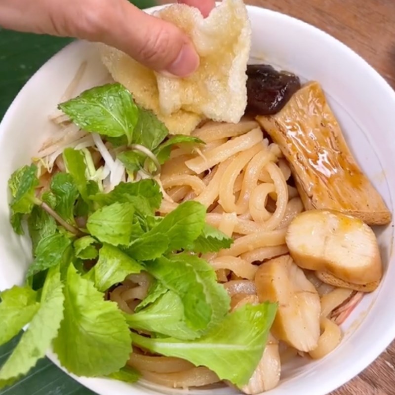Bước 5 Hoàn thành Cao lầu chay (Công thức được chia sẻ bởi Tiktok Bếp chay XANH)