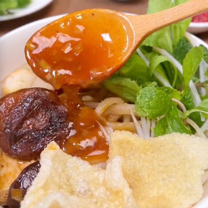 Bước 5 Hoàn thành Cao lầu chay (Công thức được chia sẻ bởi Tiktok Bếp chay XANH)