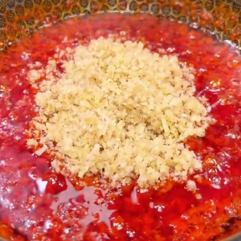 Bước 2 Làm Sa tế chay Bún nấm sa tế chay