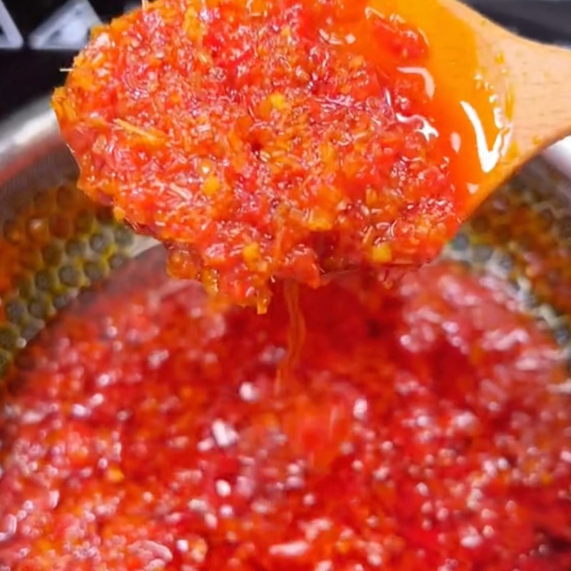Bước 2 Làm Sa tế chay Bún nấm sa tế chay