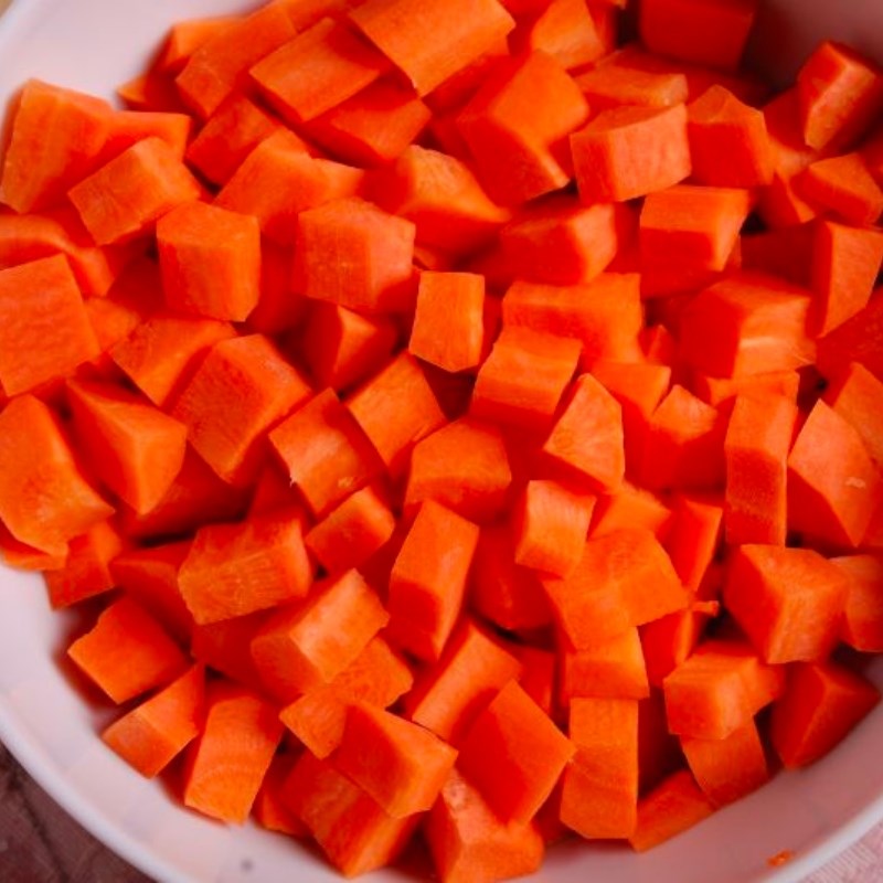 Bước 1 Sơ chế nguyên liệu Bánh mì hấp chay rau củ