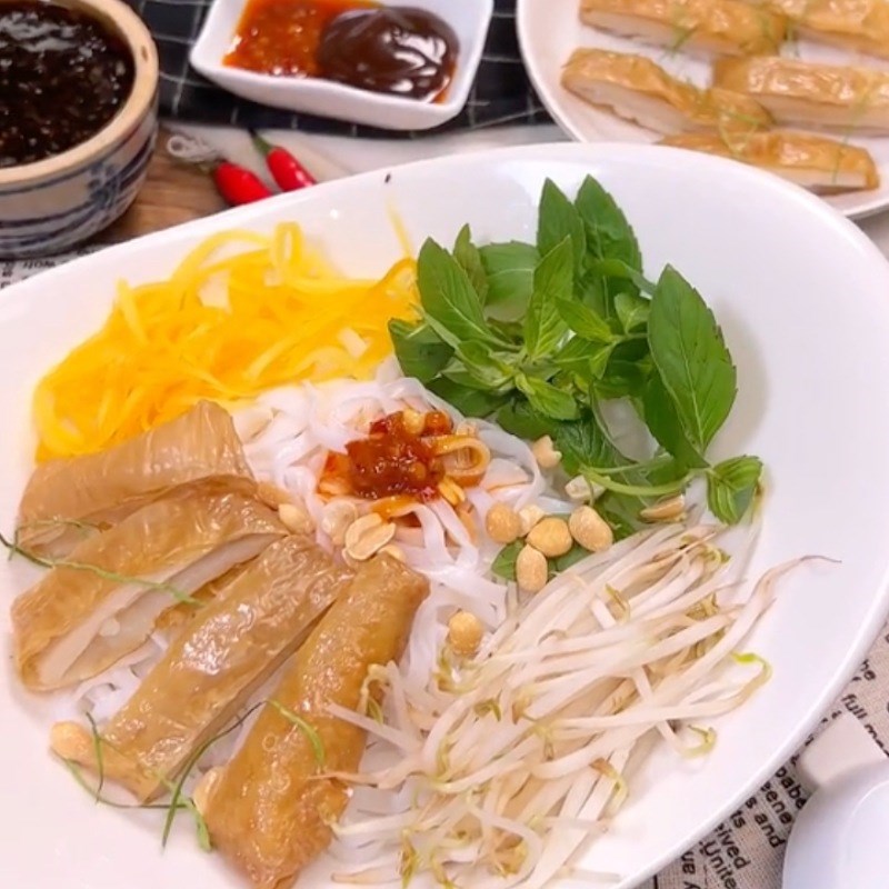 Bước 6 Trộn phở Phở trộn tàu hũ ky chay