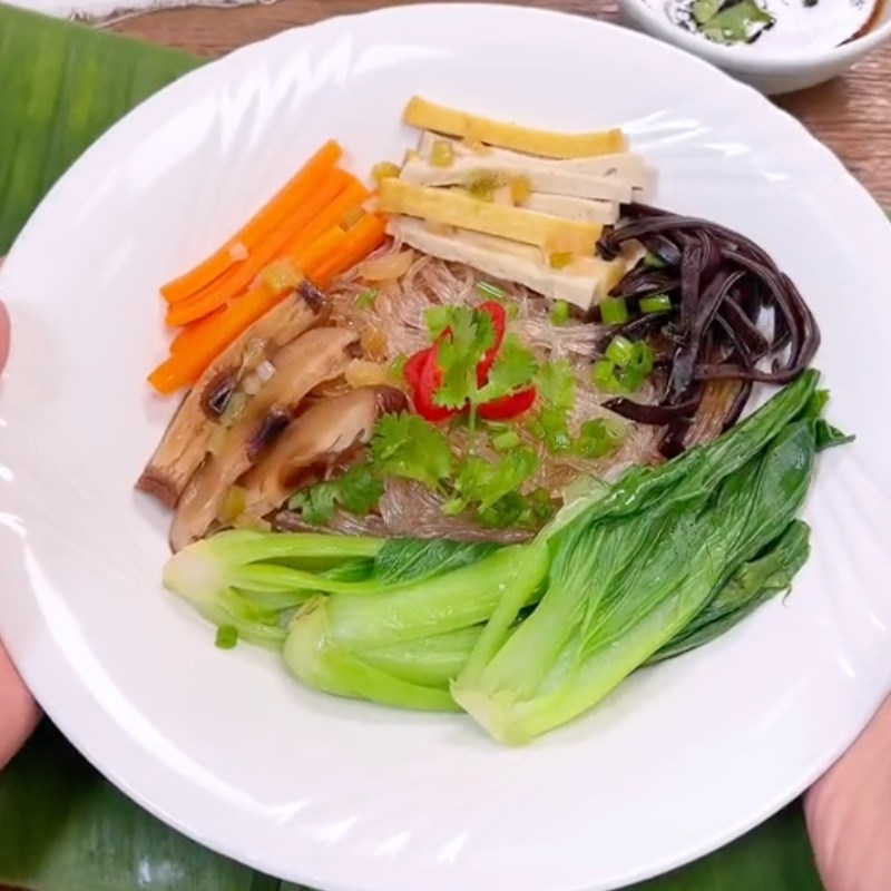 Bước 5 Thành phẩm Miến trộn nấm đông cô chay