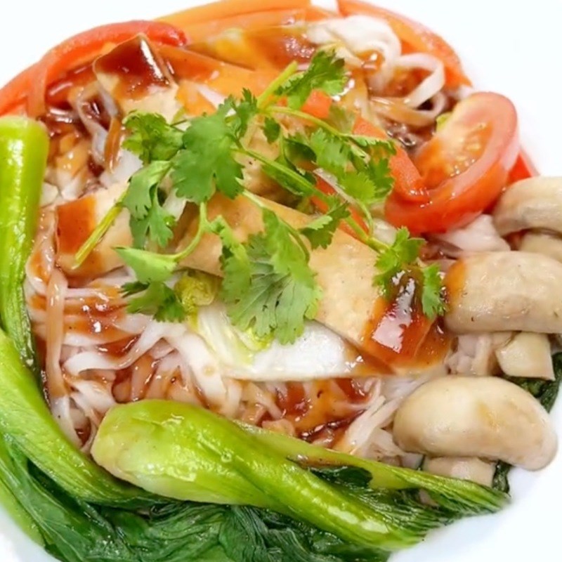 Bước 4 Thành phẩm Phở xào nấm chay