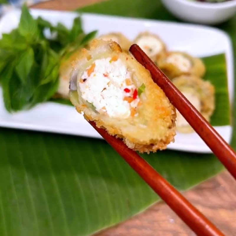 Bước 7 Thành phẩm Cà tím cuộn chiên xù
