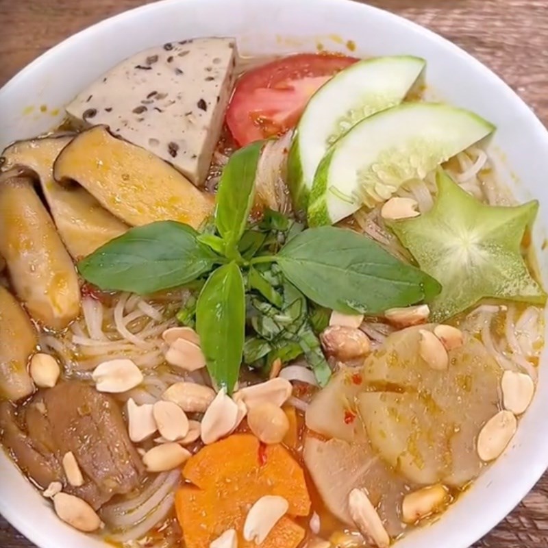 Bước 5 Thành phẩm Hủ tiếu sa tế chay (Công thức được chia sẻ bởi Tiktok Bếp chay XANH)