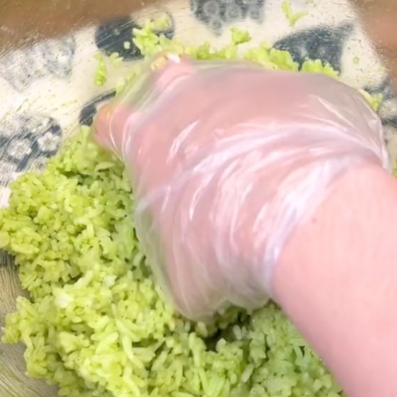 Bước 3 Trộn cơm Cơm chiên nấm đông cô