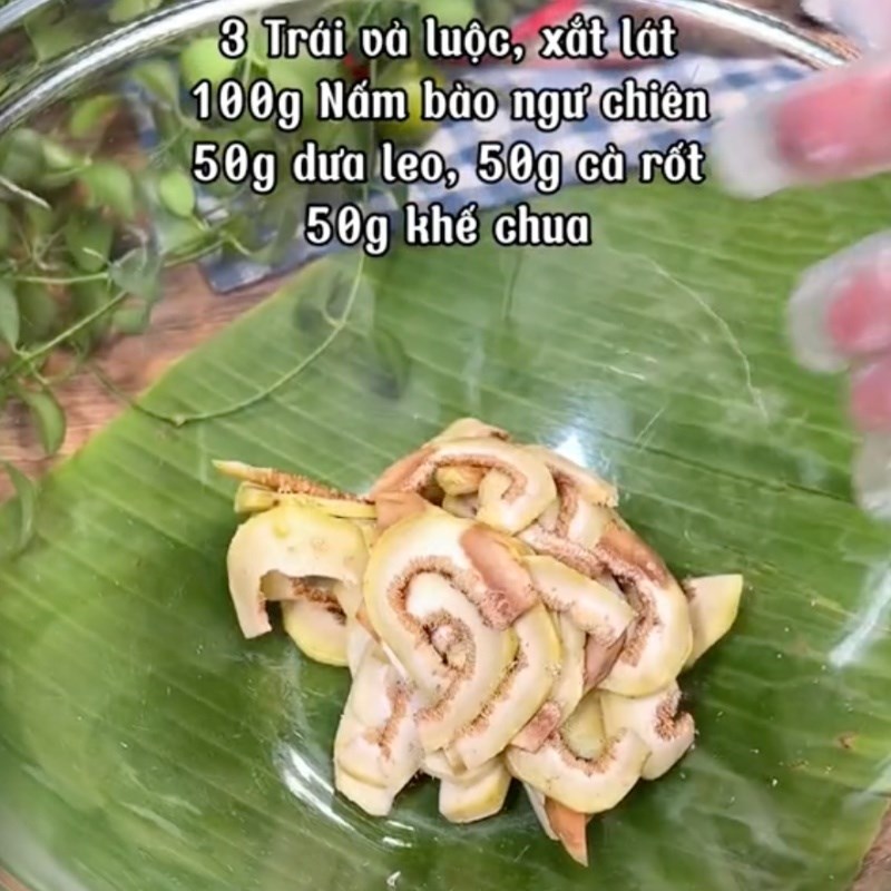 Bước 3 Trộn gỏi Gỏi trái vải chay (Công thức được chia sẻ bởi Tiktok Bếp chay XANH)