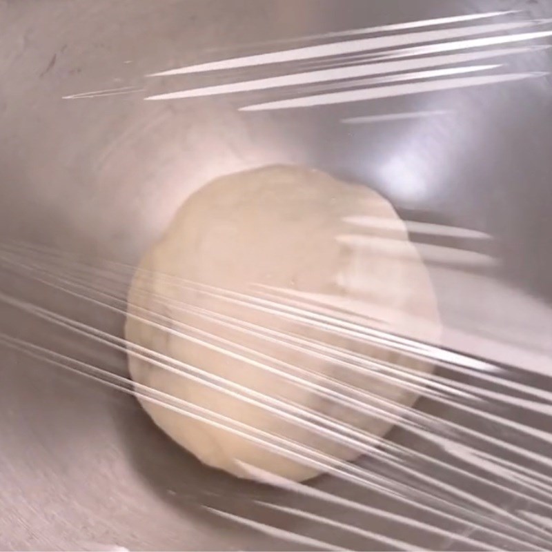 Bước 2 Trộn và nhồi bột Bánh pizza nấm mỡ chay