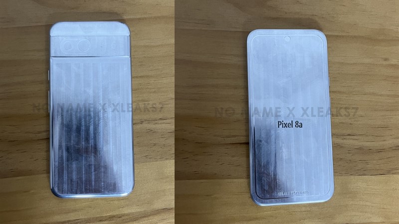 Mặt trước và sau của Google Pixel 8a Mặt trước và sau của Google Pixel 8a