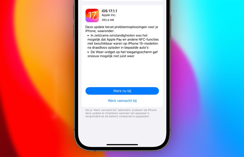 Apple chính thức khoá sign iOS 17.1