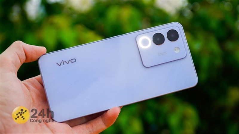 Điện thoại vivo V29e Xanh dương nhạt, họa tiết tinh thể băng