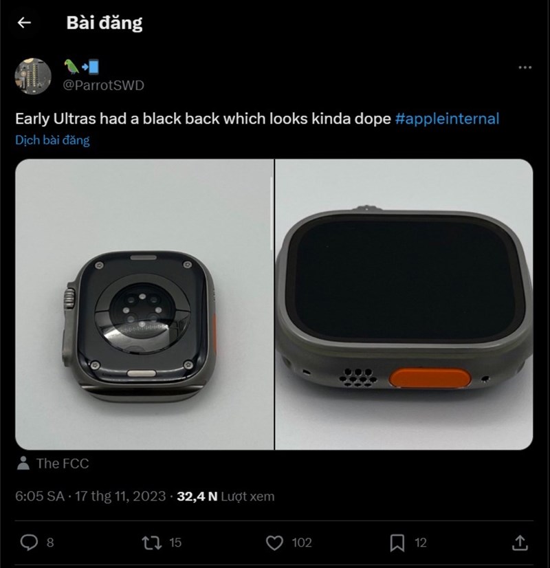 Bài viết của người dùng X @ParrotSWD
