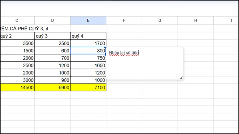 Cách viết ghi chú, bình luận trên Google Sheets Cách viết ghi chú, bình luận trên Google Sheets