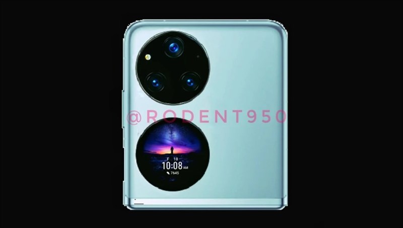 Hình ảnh render bị rò rỉ cho thấy thiết kế mặt sau của Huawei Pocket S2