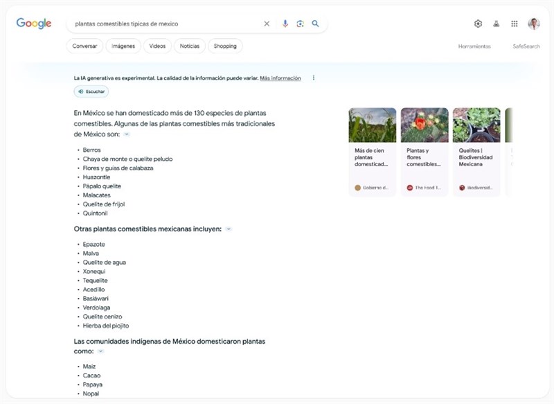 Google SGE sẽ hiển thị các phản hồi của AI để giải đáp cho người dùng Google SGE sẽ hiển thị các phản hồi của AI để giải đáp cho người dùng