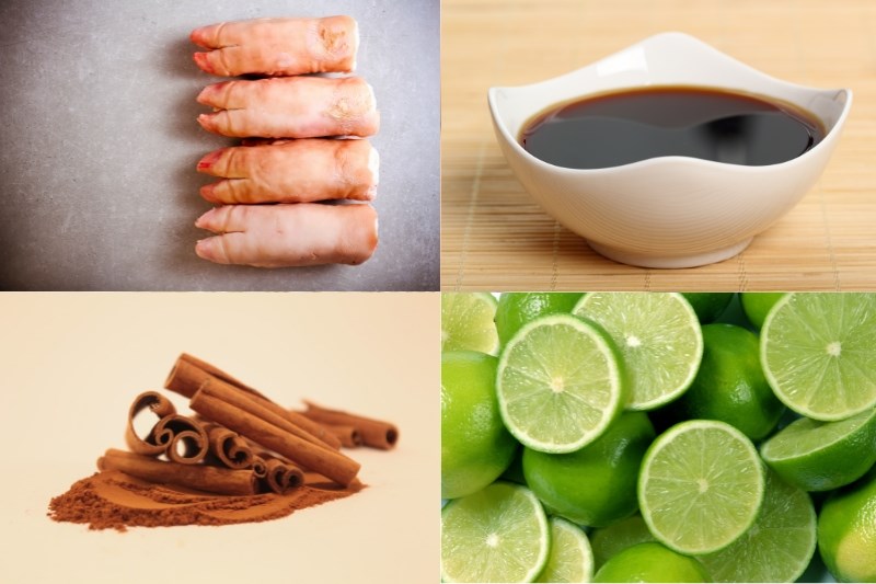Nguyên liệu làm chân giò chiên
