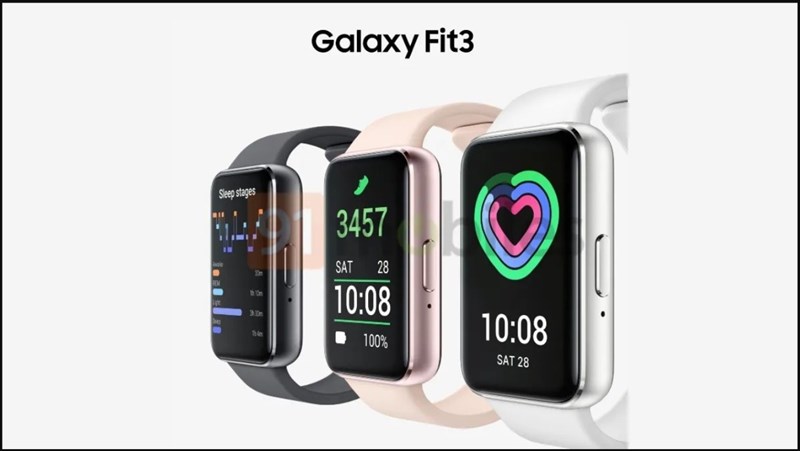 Thiết kế và tuỳ chọn màu sắc của Galaxy Fit3 bị rò rỉ