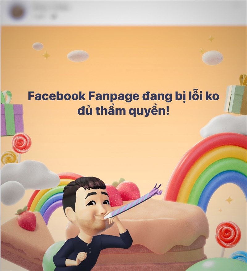Fanpage Facebook bị lỗi diện rộng tại Việt Nam