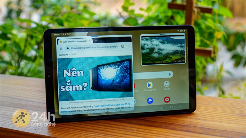 Với Helio G99 thì Galaxy Tab A9 có thể đáp ứng tốt mọi nhu cầu sử dụng của người dùng