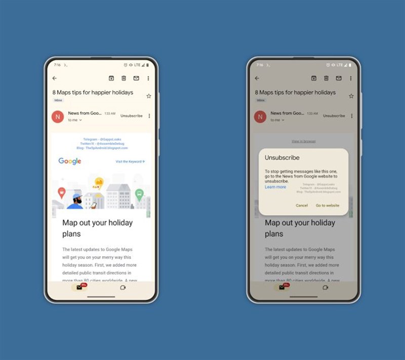 Bản cập nhật mới của Gmail cho phép người dùng dễ dàng loại bỏ email rác Bản cập nhật mới của Gmail cho phép người dùng dễ dàng loại bỏ email rác