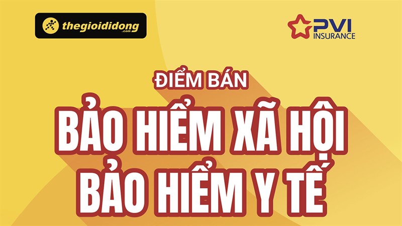Dịch vụ thu bảo hiểm y tế - bảo hiểm xã hội tại Thế Giới Di Động/Điện Máy Xanh