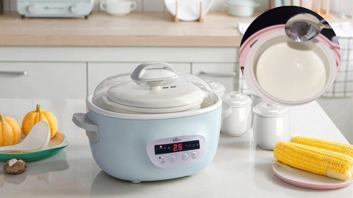 Hướng dẫn cách làm sữa chua bằng nồi nấu chậm