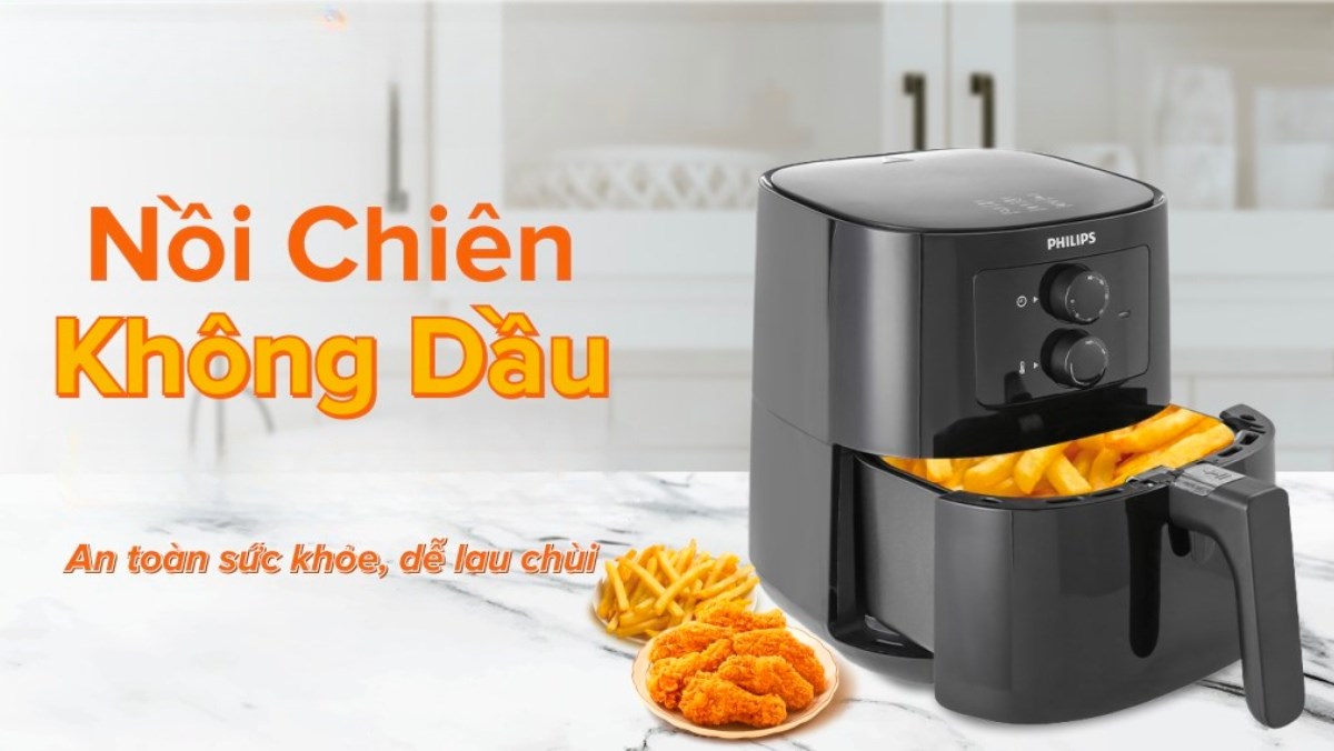 Top 5 nồi chiên không dầu chân không