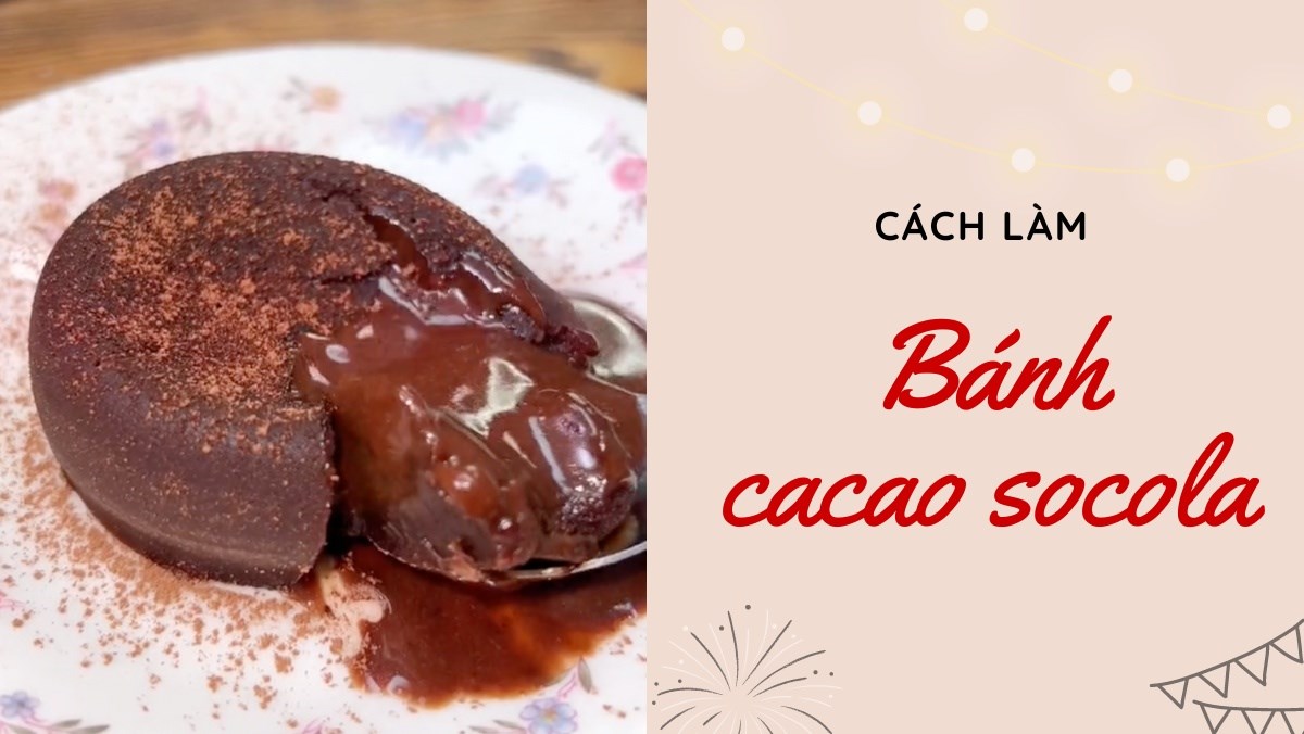 Bánh cacao socola (Công thức được chia sẻ bởi Tiktok Vào bếp cùng Điện máy XANH)