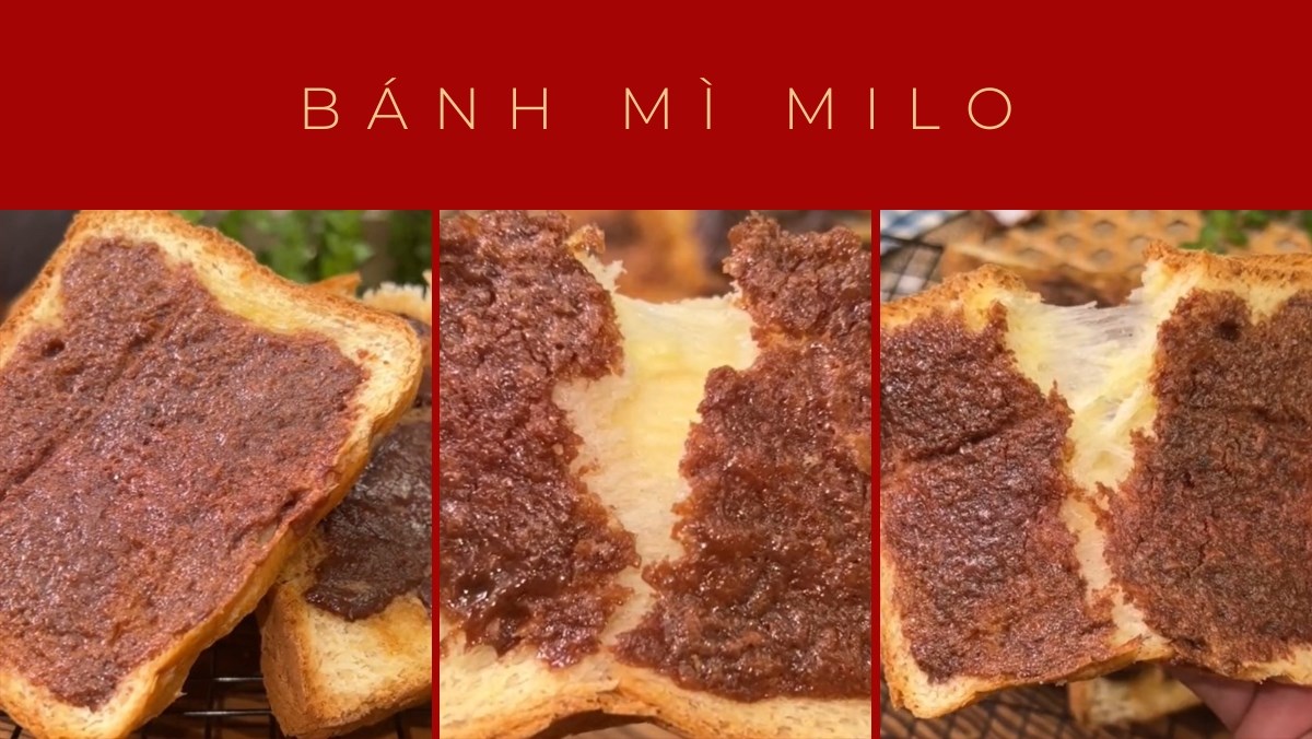 Bánh mì milo (Công thức được chia sẻ từ Tiktok vào bếp cùng Điện máy XANH)