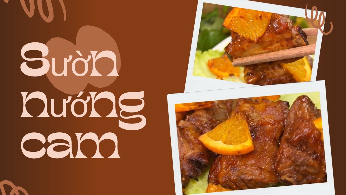 Sườn nướng cam (Công thức được chia sẻ từ Tiktok Vào bếp cùng Điện máy XANH)