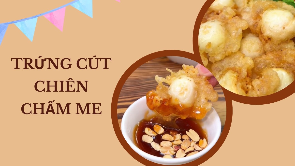 Trứng cút chiên giòn chấm me (Công thức được chia sẻ từ Tiktok Vào bếp cùng Điện máy XANH)