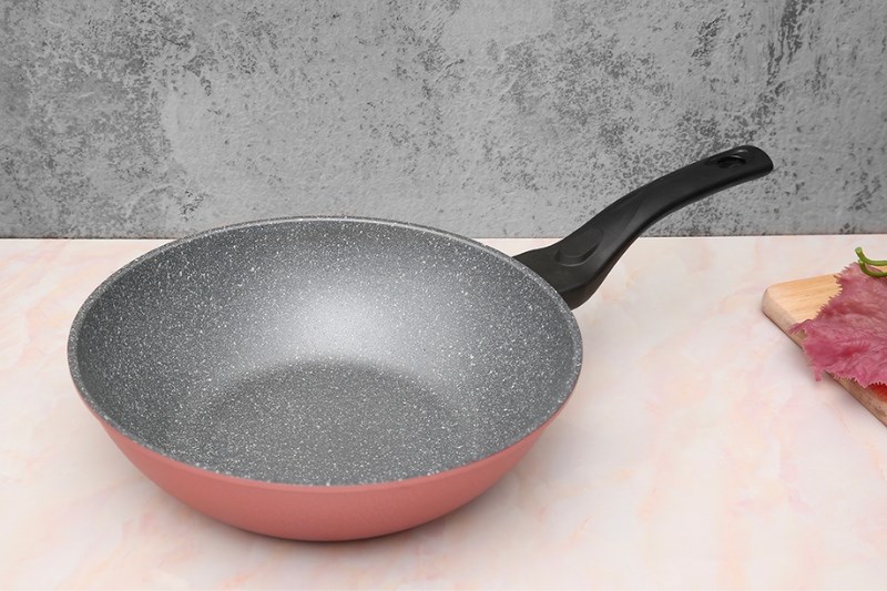 Chảo nh&ocirc;m s&acirc;u chống d&iacute;nh v&acirc;n đ&aacute; đ&aacute;y từ 28 cm Happycook Aura AWP-28IH